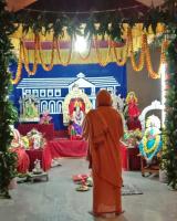 Sharadiya Navaratri 2020 Day 2 (18.10.2020) - SCM Shirali - Parama Pujya Swamiji at the family deity mantapa